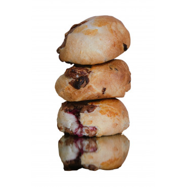 Scone chocolat framboise